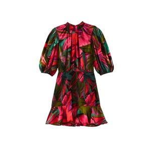 Farm Rio Midnight Leaves Mini Dress Women's Medium- NWT